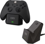 Powersetx+ Chargeur Manette Xbox One X/S, Series X/S + Batterie 1200 Mah - Accessoire Pour Xbox - Station De Charge Xbox + Smart Battery (Manette Non Inclus)