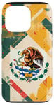 Coque pour iPhone 13 Pro Jaune Abstrait Géométrique Guanajuato Mexique Drapeau Téléphone