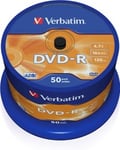 Verbatim Spindle de 50x DVD-R 4,7 Go