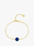 Auree Barcelona Personalised Birthstone Gold Vermeil Beaded Chain Bracelet