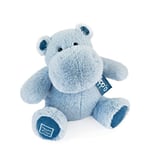 Histoire d'Ours - Peluche Hippopotame - Hippo - Bleu Jean - 25 Cm - Peluche Douce et Mignonne pour les Calins - Idée Cadeau de Naissance et Anniversaire pour Fille et Garçon - L'HIPPO - HO3213