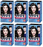 Schwarzkopf Live Intense XXL Permanent Colour Deep Black 099 - Pack of 6