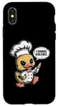 Coque pour iPhone X/XS Chef Cook Duck – Dictons humoristiques mignons graphiques sarcastiques humoristiques