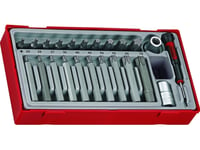 Teng Tools 23-Delt Skaftsokkel Med Tx-Spisser, Inkl. Med □ 1/2″ Skaft. Teng Tools Tttx23 - 68860105