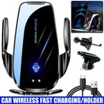 Wireless Car Charger Mount Phone Holder Vent Clip for iPhone Samsung Mobiles UK