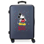 Disney Have a good day Mickey Valise Moyenne Bleu 48x68x26 cms Rigide ABS Serrure à combinaison 70L 3,7Kgs 4 roues doubles