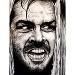 Wee Blue Coo Jack Nicholson The Shining W Maguire Art Print Poster Wall Decor 12X16 Inch