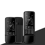 8800 2G Feature Phone 2,4 pouces ecran FM Radio Lecteur video 1500mAh Bluetooth Double SIM Double Veille Slide Classic Design Noir