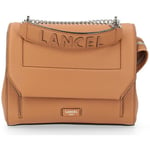 Sac Lancel Paris 1876  Sac à rabat Lancel Ninon M en cuir de couleur camel