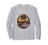 American Football Sunflower Pop Art American Football Lover Long Sleeve T-Shirt