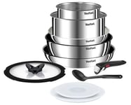 Batterie de cuisine Tefal Ingenio Emotion L897S104 avec 10 pièces