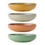 Kitchencraft Idilica Stoneware Pasta Bowls Set Of 4 21cm