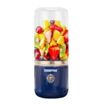 Portable Blender Smoothie Maker 420ML Rechargeable Fruit Mixer Mini Juicer Blue