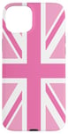 iPhone 15 Plus Pink, United Kingdom The Union Jack Flag Case