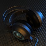 ZOP Gaming Headphones 7.1 Surround Sound Gaming Headset avec micro/LED PC Gamer Casque pour ordinateur-Noir_XINENGJI