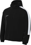 Nike Academy FZ0585-010 Veste de football imperméable à capuche pour homme, noir/blanc, 2XL