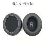 Earpads Coussinets de Rechange Coussinets d'oreille Oreillette de Remplacement Coussins en Mousse pour Casque Sennheiser MOMENTUM 3.0 Wireless Big Mantou Modele en cuir protéiné d'agneau de troisieme génération, noir (avec boucle)