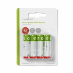 Nedis Rechargeable Ni-MH Battery AA 1.2V 2600mAh 4 Pack Blister