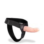 Vibrating realistic hollow strap on dildo