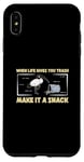 Coque pour iPhone XS Max When Life Gives You Trash Make It A Snack Funny Ibis Ibis