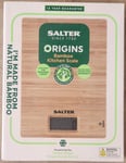 Salter Origins Bamboo Digital Kitchen Scale High Quality Premium stylish