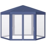 Garden Hexagonal Gazebo Patio Outdoor Canopy Patio Party Tent