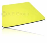 Yellow Quality Mouse Mat Pad - Foam Backed Fabric - 5mm BUY 2 GET 1 FREE
