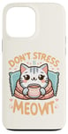 Coque pour iPhone 13 Pro Max idee cadeau citation drôle relaxation design chat kawaii