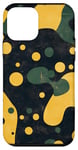 Coque pour iPhone 12 mini Bois de canard en peau de grenouille à pois jaunes