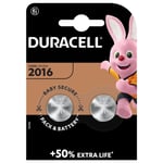 Duracell DL2016 Batteries CR2016 (2 Pack)