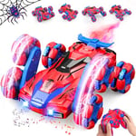 Dreamlania 6WD Voiture Telecommandé Enfant, Voiture Télécommandée Jouet Enfant 3-12 Ans, avec lumière LED, Musique et Spray, Monster Truck Cadeau Fille Garcon 3-10 Ans Jeux Exterieur Enfant