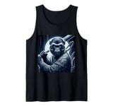 Japanese Macaque Shirt Monkey Portrait Baseball Bat Ape Face Tank Top