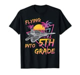 Flying Into 5th Grade Fighter Jet Plane Back To School T-Shirt