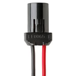 Lamphållare flosser - Standard socket w2,1x9,5d bulb w cables