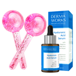 SKIN CARE BUNDLE Women  Hydrating Hyaluronic Acid Serum + Ice Globes for Face