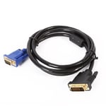 2M DVI to VGA Cable 24+5pin DVI-I to VGA D-Sub HD15 Gold Video Converter Lead