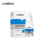 LANBENA Oral Hygiene hampaiden valkaisu seerumi Unisex 10 ml hampaiden valkaisuun tarkoitettu hammastahna 10x vanupuikolla