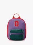 Small Stuff Kids' Initial Colour Block Backpack, Multi