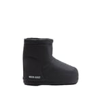 Moon Boot Icon Low No Lace Rubber Dame Black, 36/38