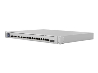 Ubiquiti UniFi Switch USW-Enterprise-24-PoE - Switch - L3 - Administreret - 12 x 100/1000/2.5G (PoE+) + 12 x 10/100/1000 (PoE+) + 2 x 10 Gigabit SFP+ - monterbar på stativ - PoE+ (400 W)