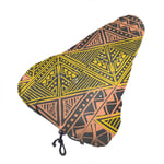 lucky-bonbon Retro Tribal Fashion Waterproof Keep Dry Bike Seat Cover The Perfect Bicycle Seat Cover Waterproof Sunscreen And Dustproof For All Bicycle Exercise.