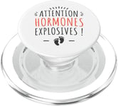 Annonce Grossesse Humour Bébé Future Maman Enceinte 2025 PopSockets PopGrip pour MagSafe