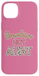 Coque pour iPhone 14 Plus Smoking Hot Aunt Pink Cheetah Leopard Sexy Aunt