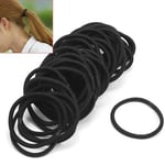 18x  BLACK Thick Endless Elastic Ponytail Ponios Hair Bobbles Snag Free Elastics