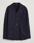 Canali Wool Shirt Jacket Navy