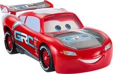 Mattel Disney and Pixar Cars Lightning McQueen Toy Vehicle & Accessories, Global Racers Cup Drift & Race Car with 2 Modes of Play, HXJ34