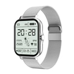 Montre Connect¿¿E Gt20 Pour Les Hommes Et Les Femmes",¿¿Cran Tactile,Moniteur D'activit¿¿ Physique,Bluetooth,Appels,Moniteur De Fr¿¿Quence Cardiaque,"Podom¿¿Tre - Type Silver Steel