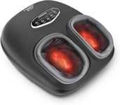 4D Deep Kneading Compression Foot Massager with Heat, Shiatsu Electric Massagers