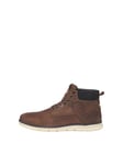 Jack & Jones Tubar Leather Brandy Shoes Men - 42