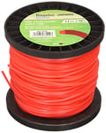 Riegolux 107666 Fil Débroussailleuse Nylon Carré - Rouge -2.4 mm x 100 m